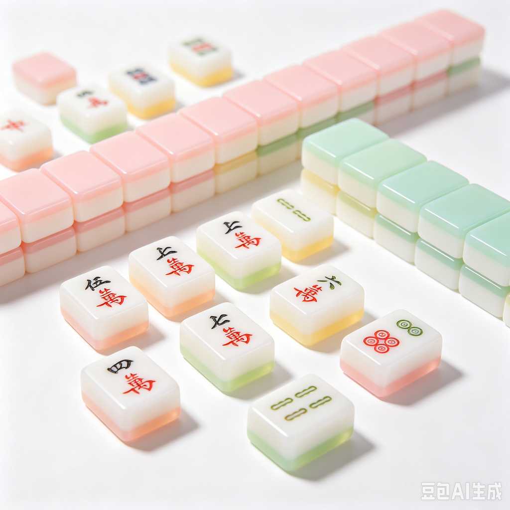 unique color mahjong tiles design